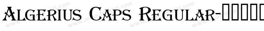 Algerius Caps Regular字体转换
